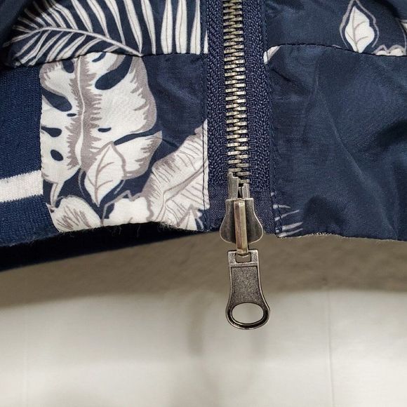 Sovereign Code Satin Nylon Full Zip Bomber Windbreaker Jacket Mens Large - Picture 8 of 16